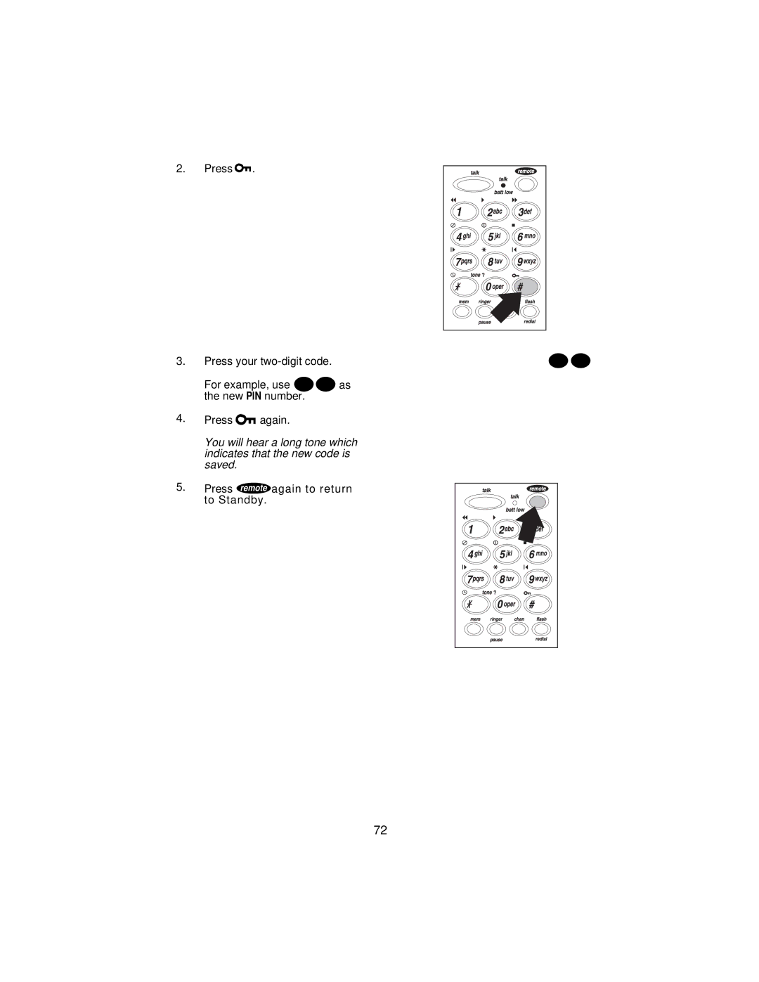 Uniden XCA650 important safety instructions Press R again to return 