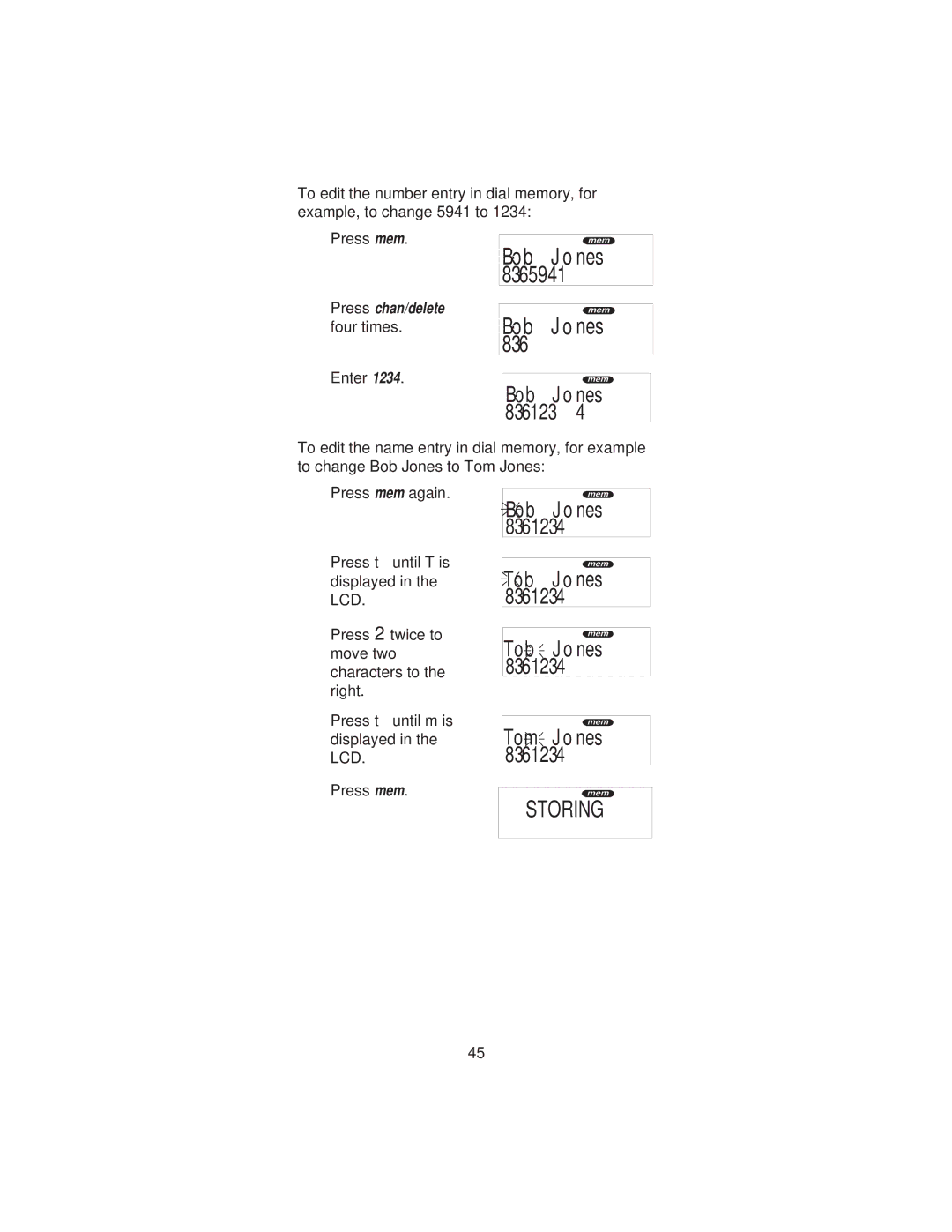 Uniden XCI-660 important safety instructions Bob Jones 