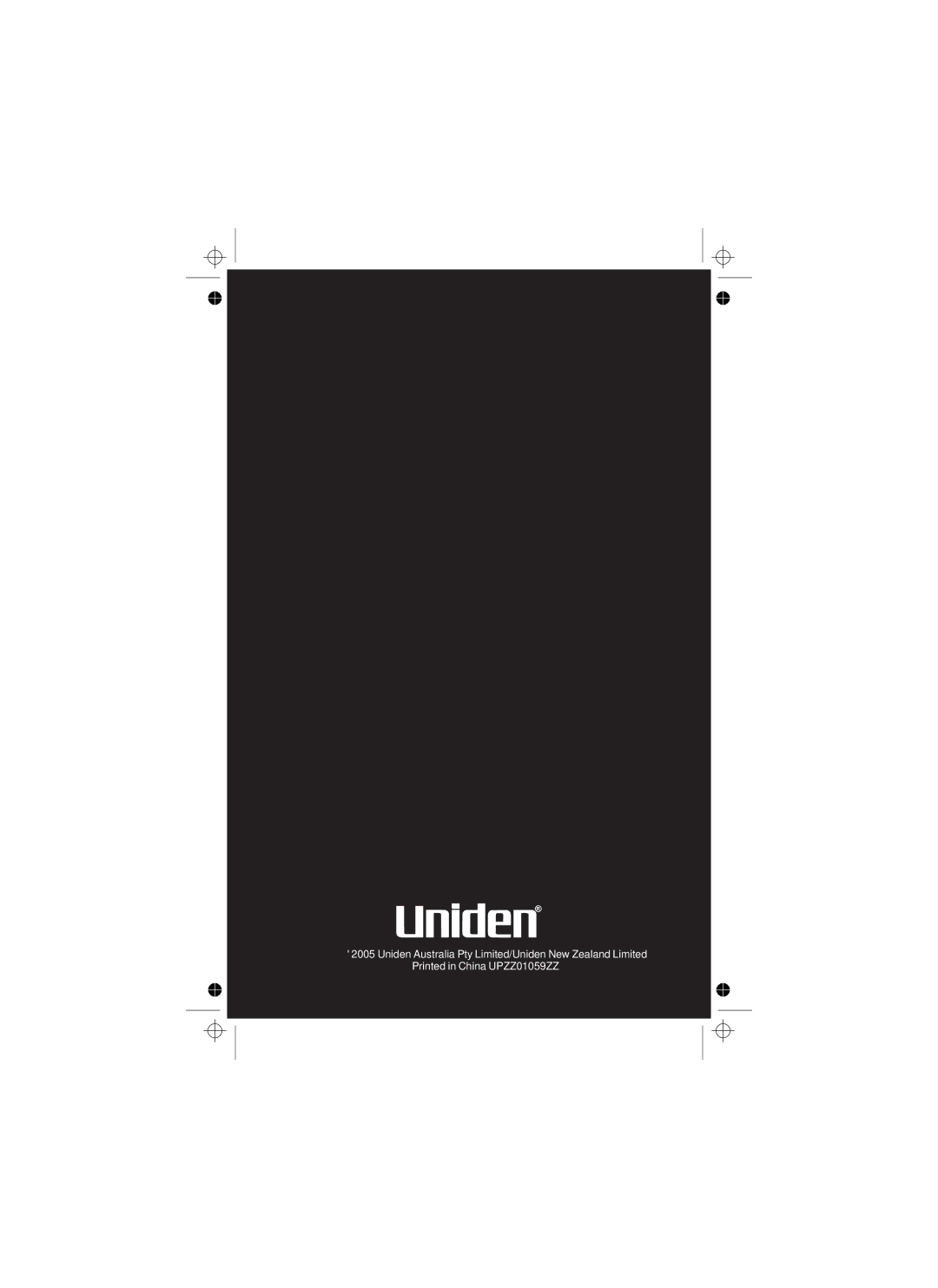 Uniden XS1210 owner manual Uniden Australia Pty Limited/Uniden New Zealand Limited 