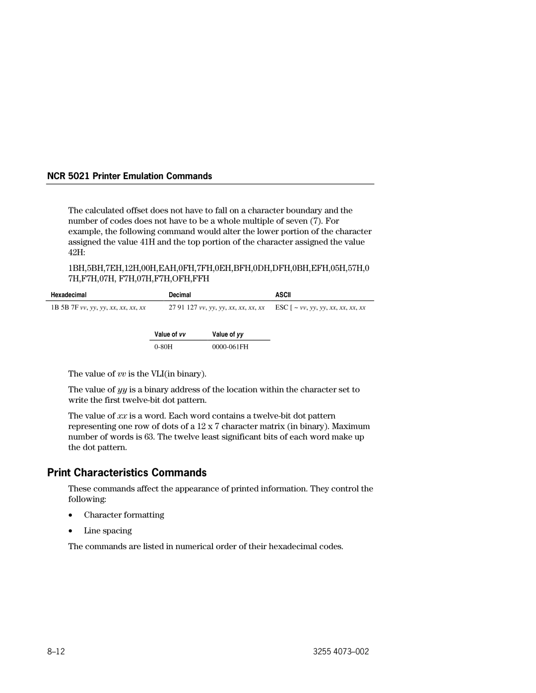 Unisys EFP9800 manual Ascii 