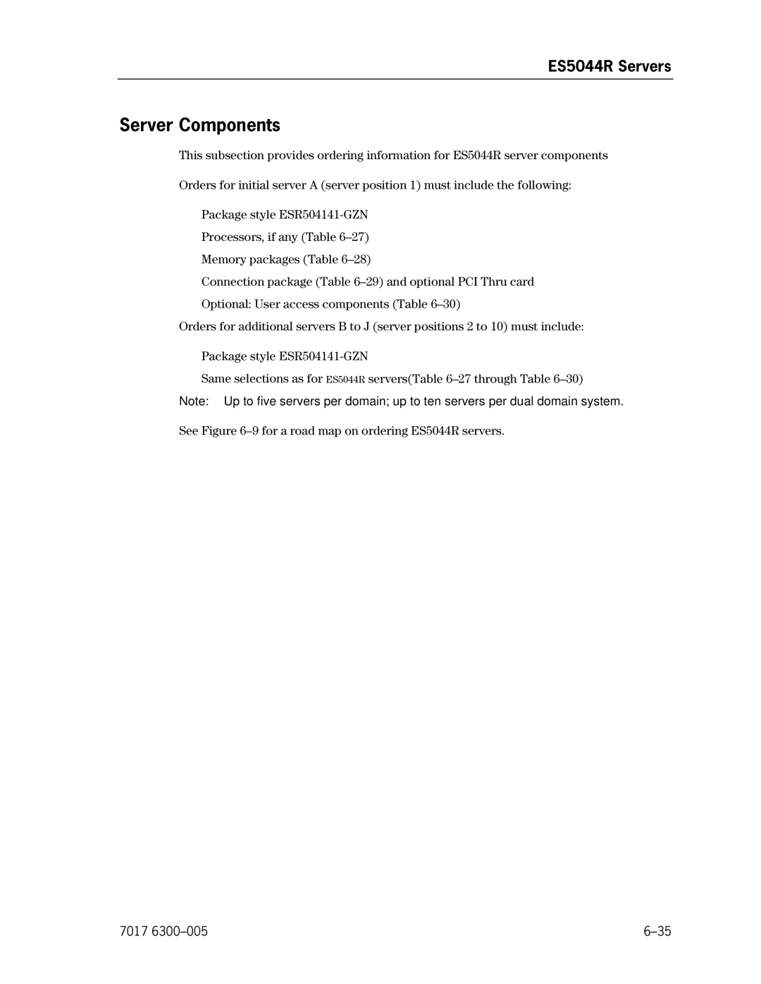 Unisys NX5820 manual Server Components 