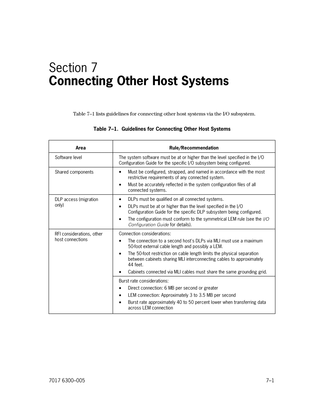 Unisys NX5820 manual Guidelines for Connecting Other Host Systems 