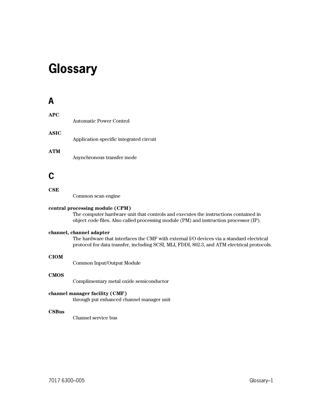 Unisys NX5820 manual Glossary 