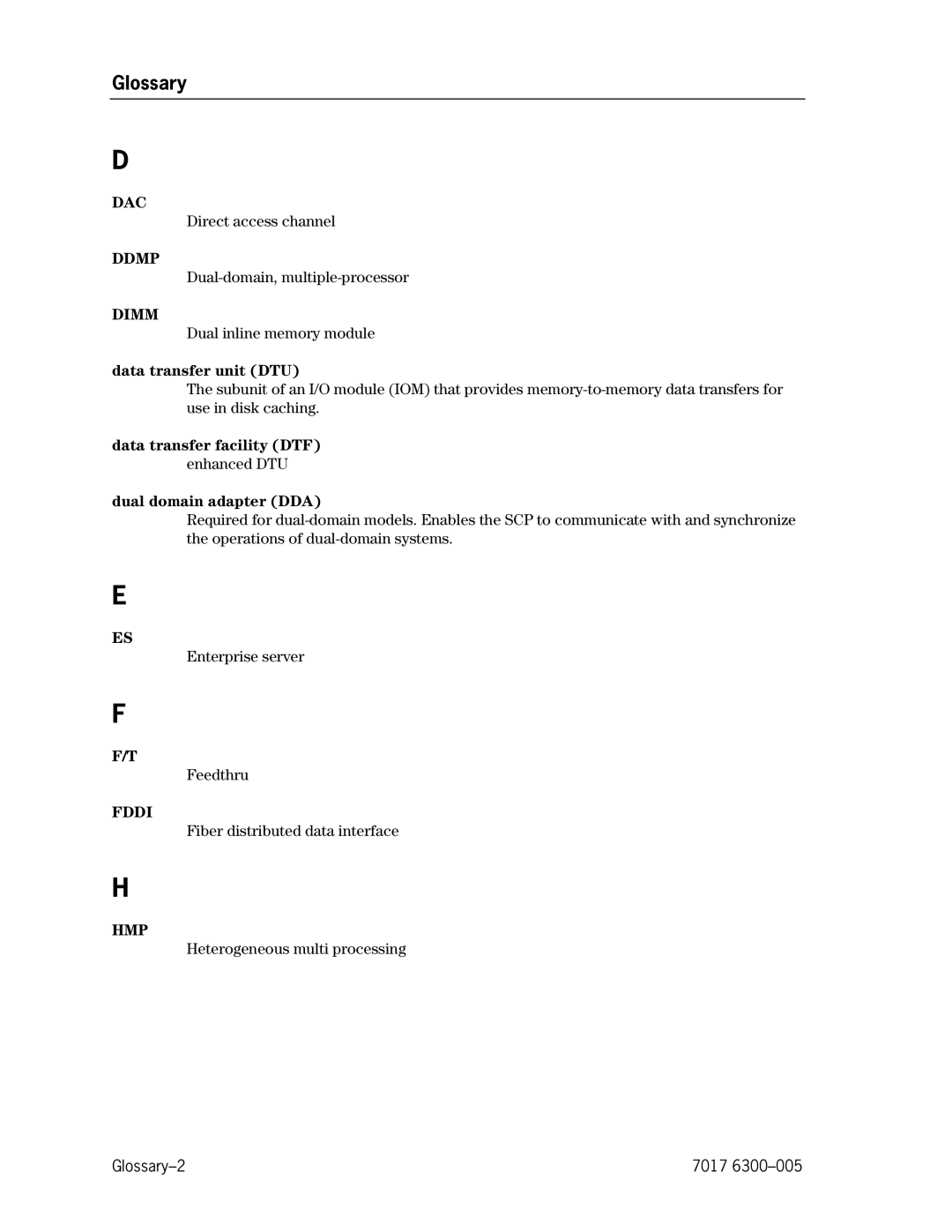 Unisys NX5820 manual Glossary, Dimm 