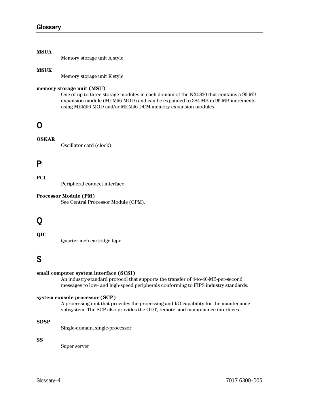 Unisys NX5820 manual Msua 