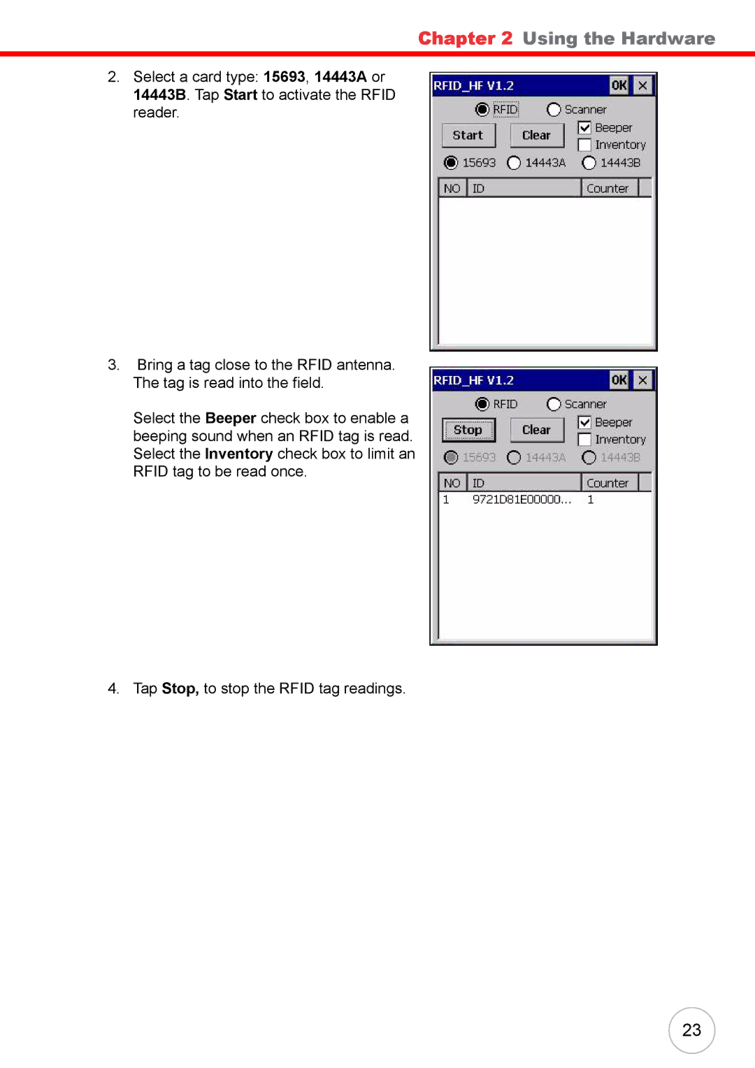 Unitech 38647G user manual Using the Hardware 