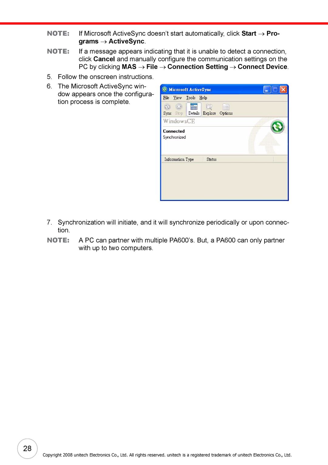 Unitech 38647G user manual 