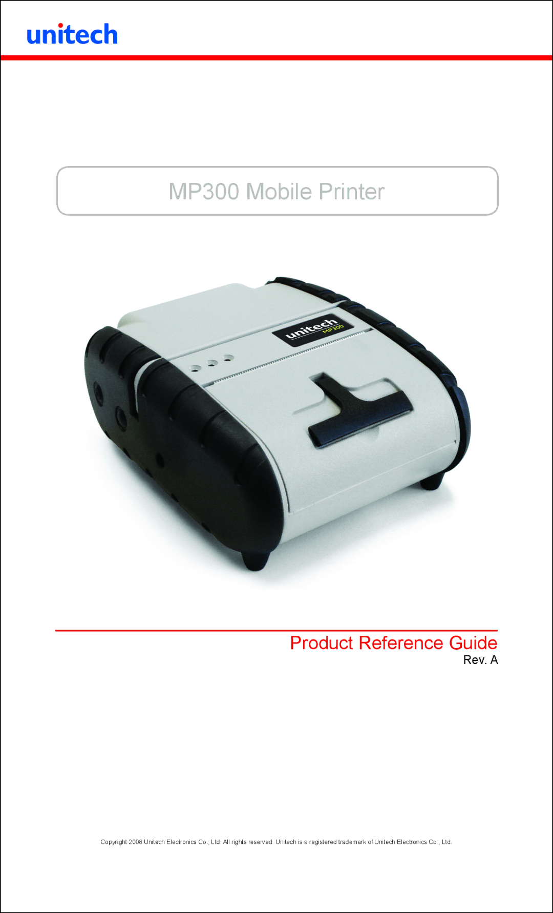 Unitech manual MP300 Mobile Printer 