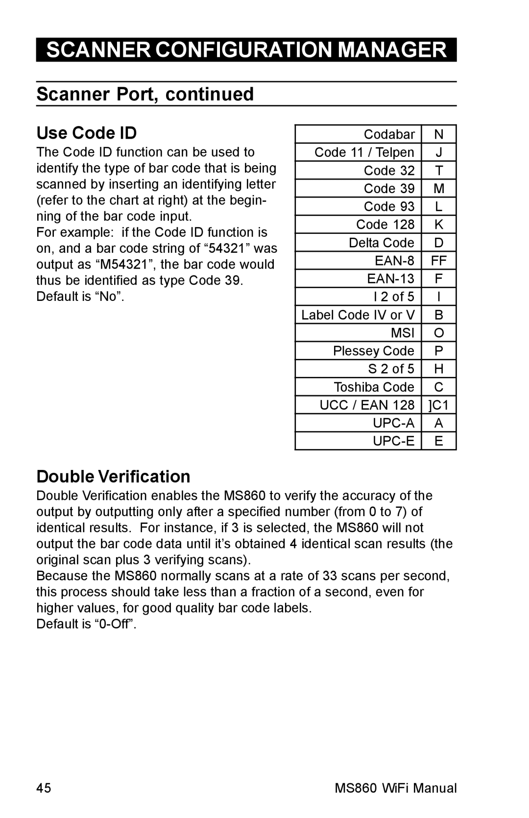 Unitech MS860 manual EAN-13 Label Code IV or 