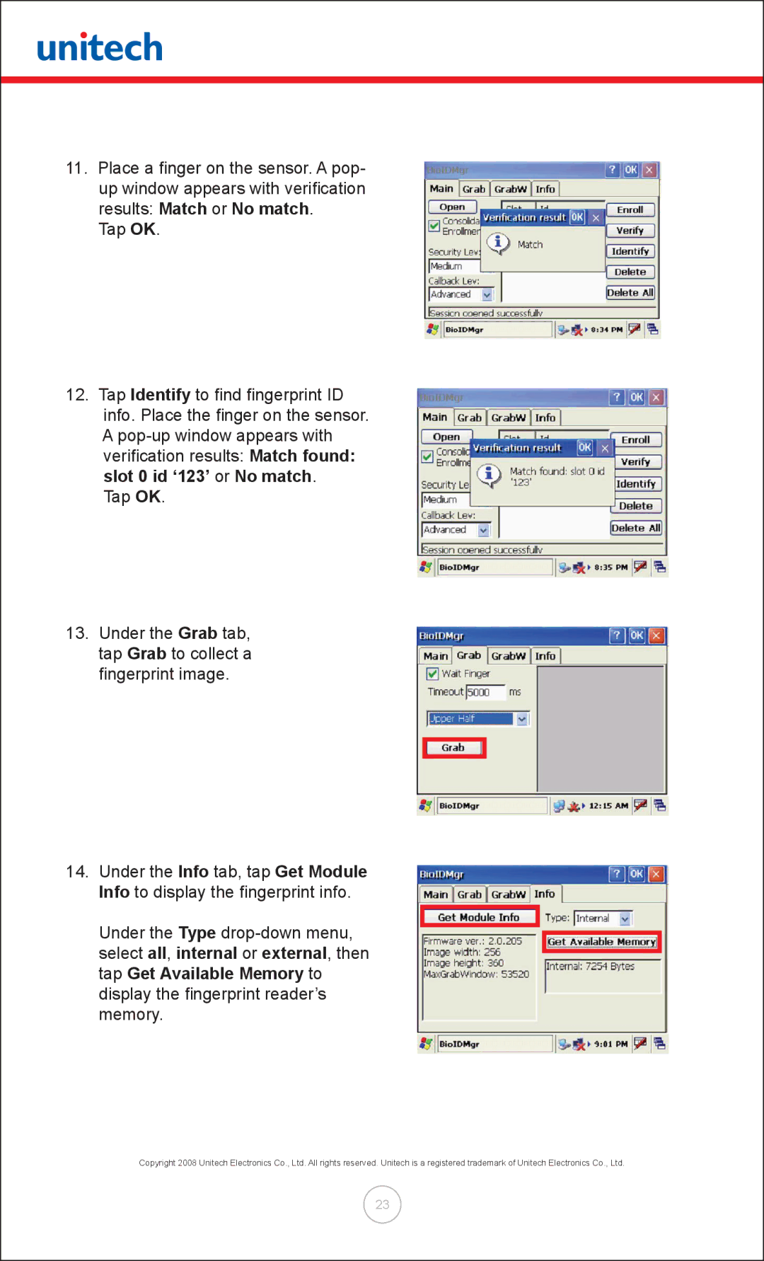 Unitech MT380 user manual 