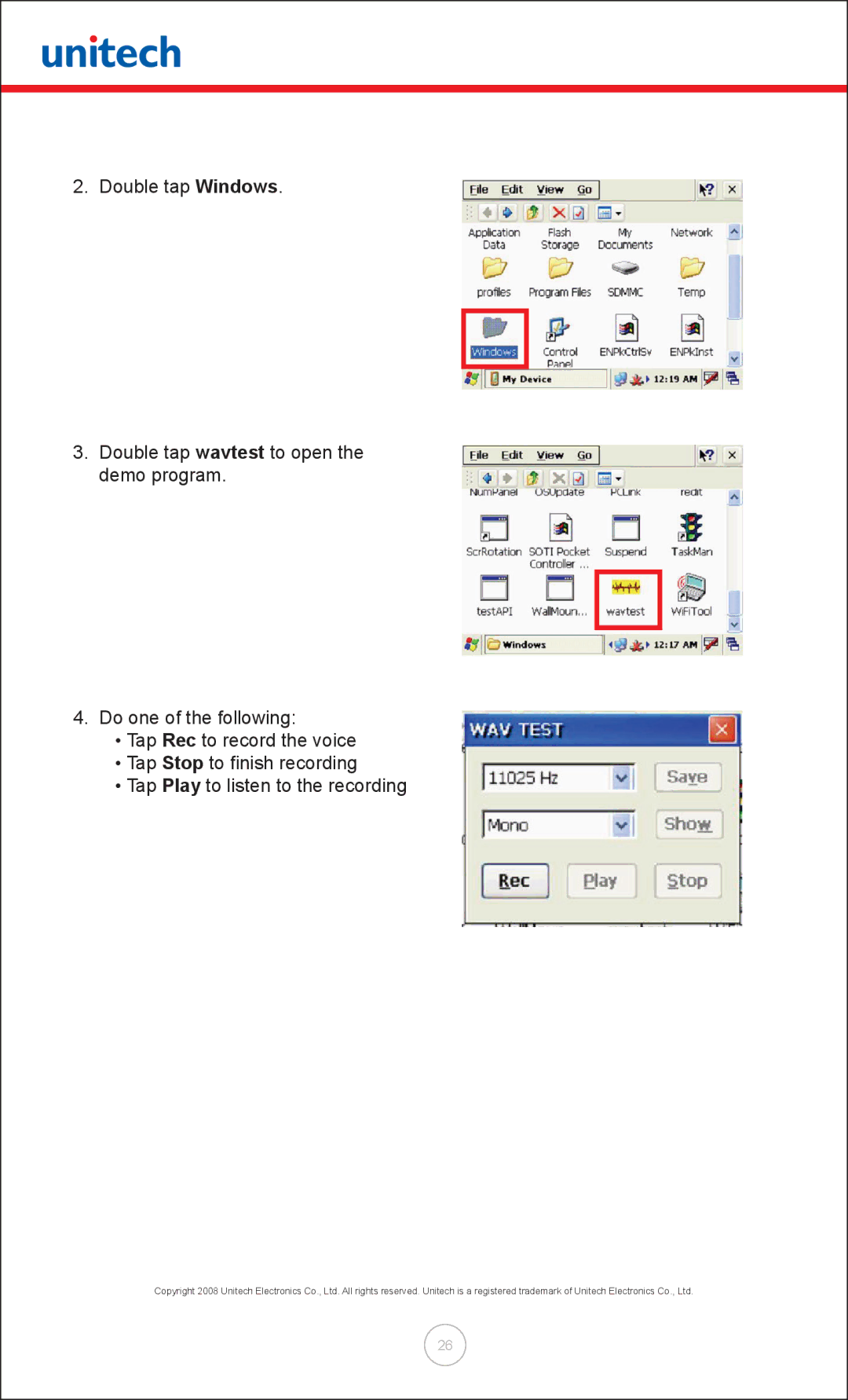 Unitech MT380 user manual 