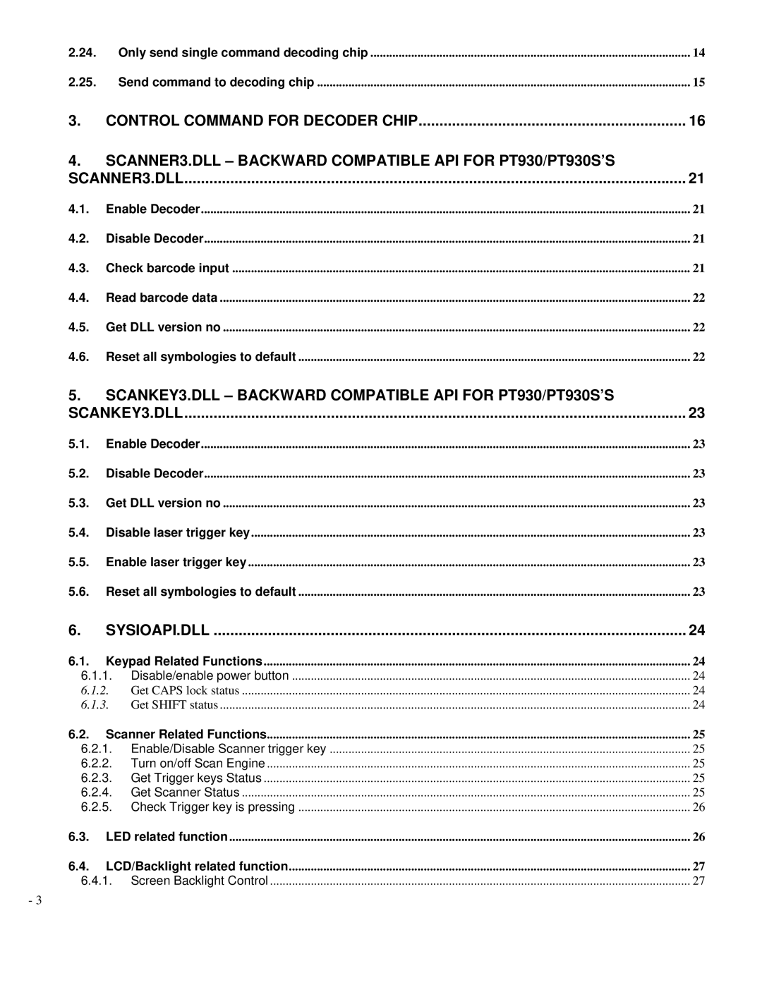 Unitech PA500 manual SCANKEY3.DLL Backward Compatible API for PT930/PT930S’S 