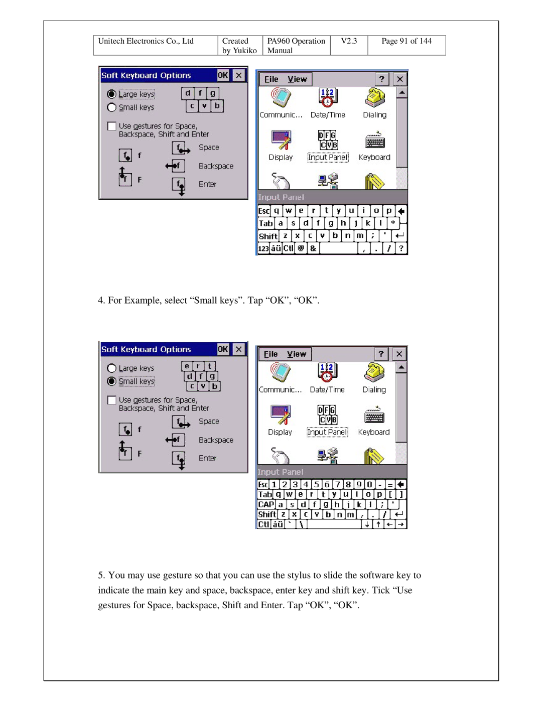 Unitech PA960 operation manual Created 