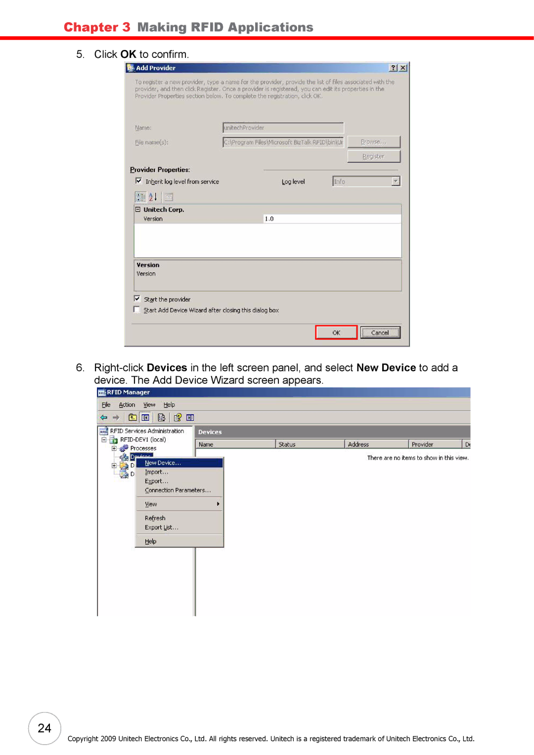 Unitech RS700 user manual Making Rfid Applications 