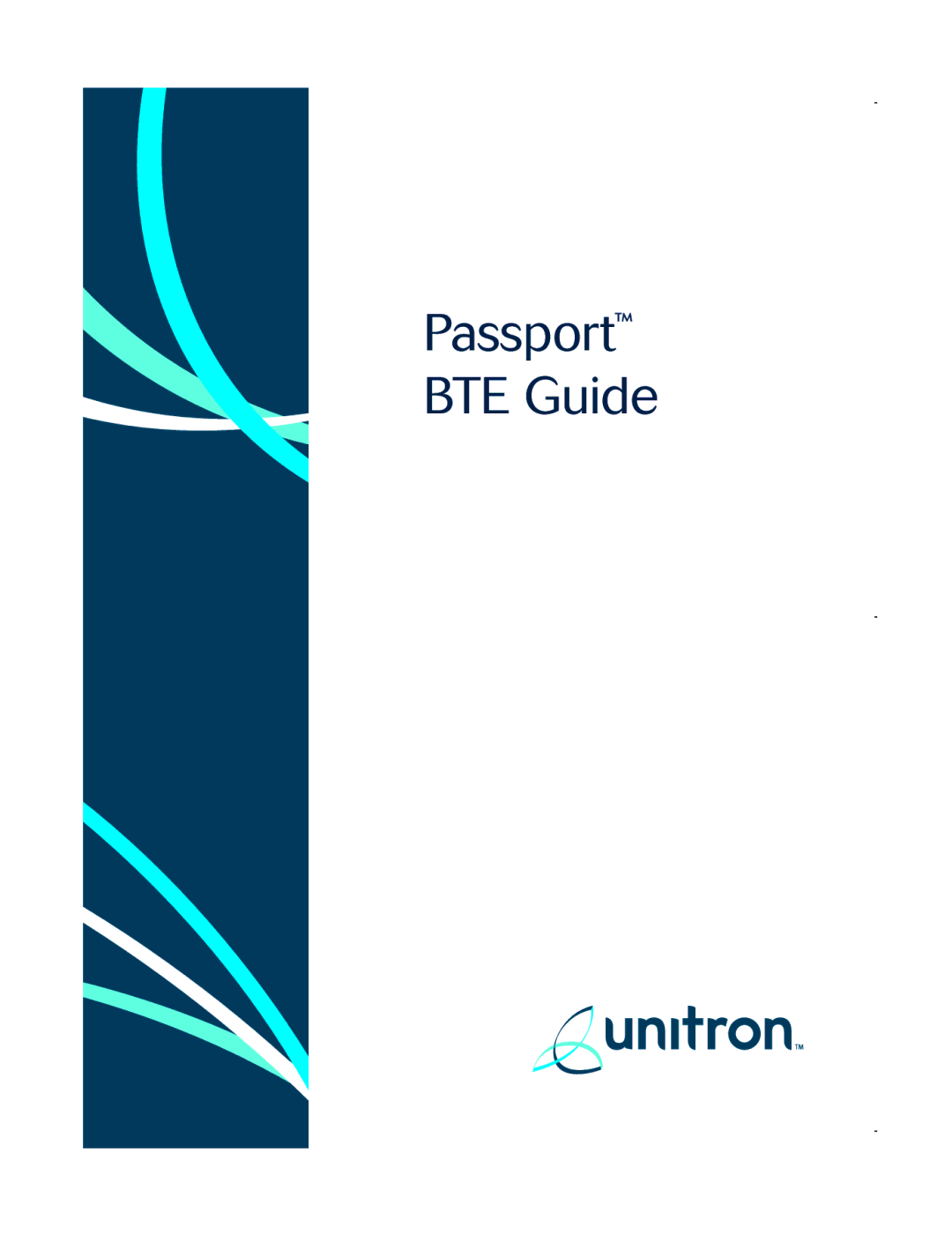 Unitron Hearing Aid 5729-02 manual Passport BTE Guide 