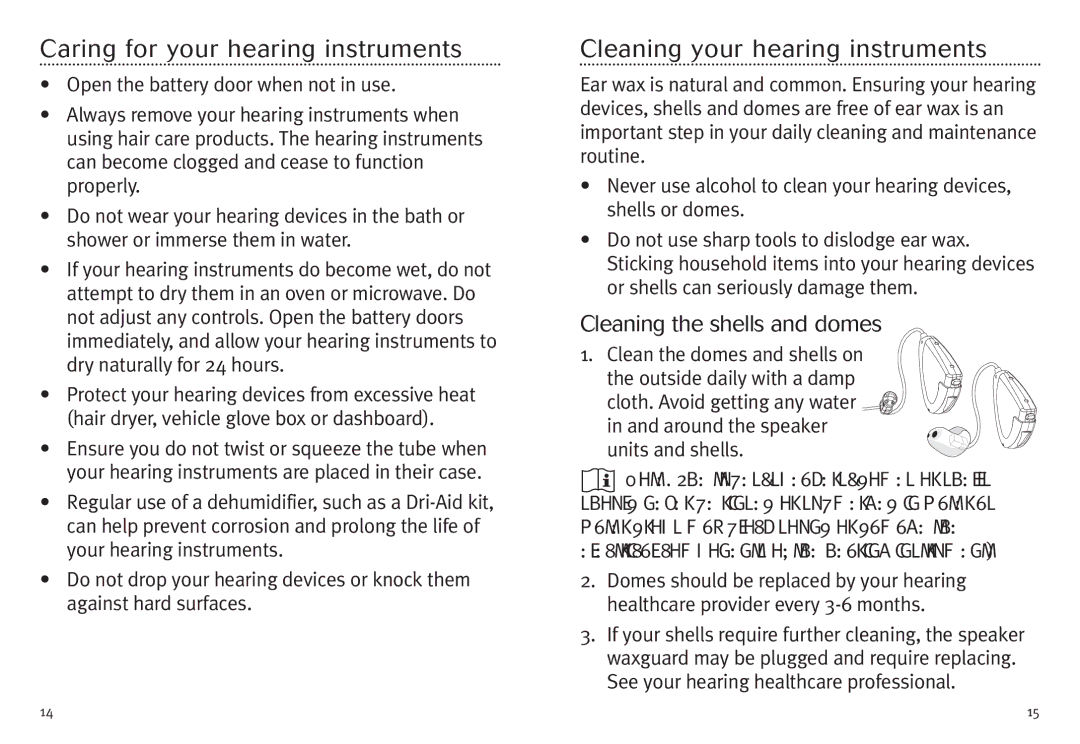 Unitron Hearing Aid Moxi 3G manual Cari ng for your hearing instruments, Cleaning your hearing instruments 