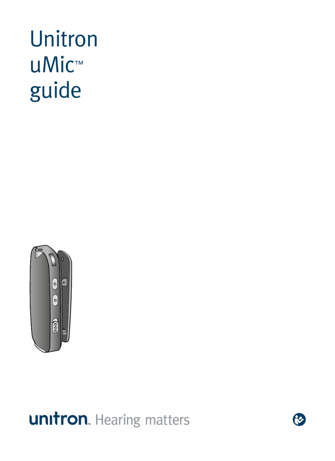 Unitron Hearing Aid UMIC manual Unitron uMic guide 