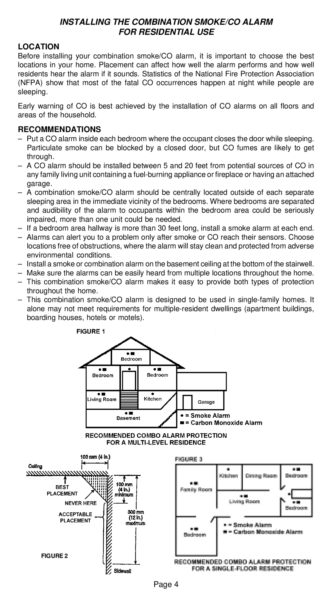 Universal CD-9775 manual Location, Recommendations 