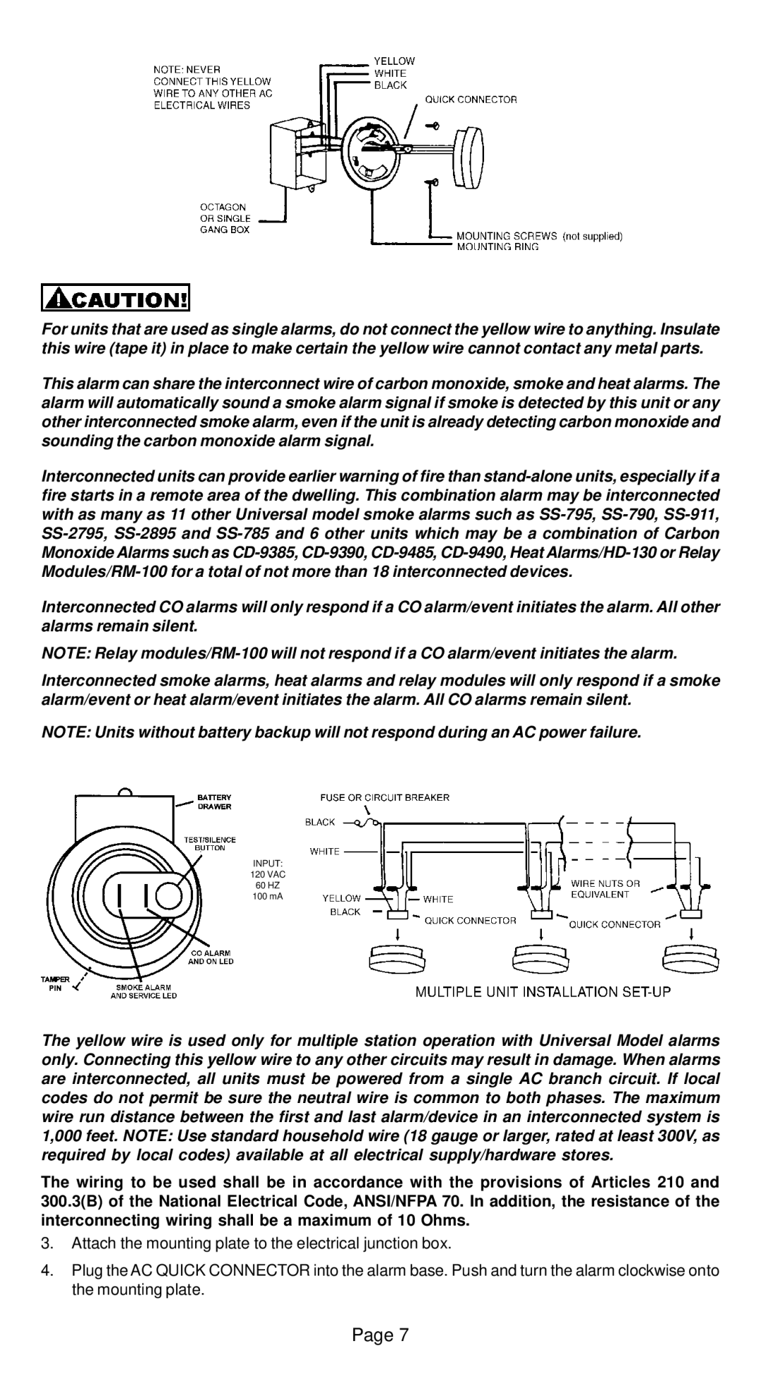 Universal CD-9795 manual Input 