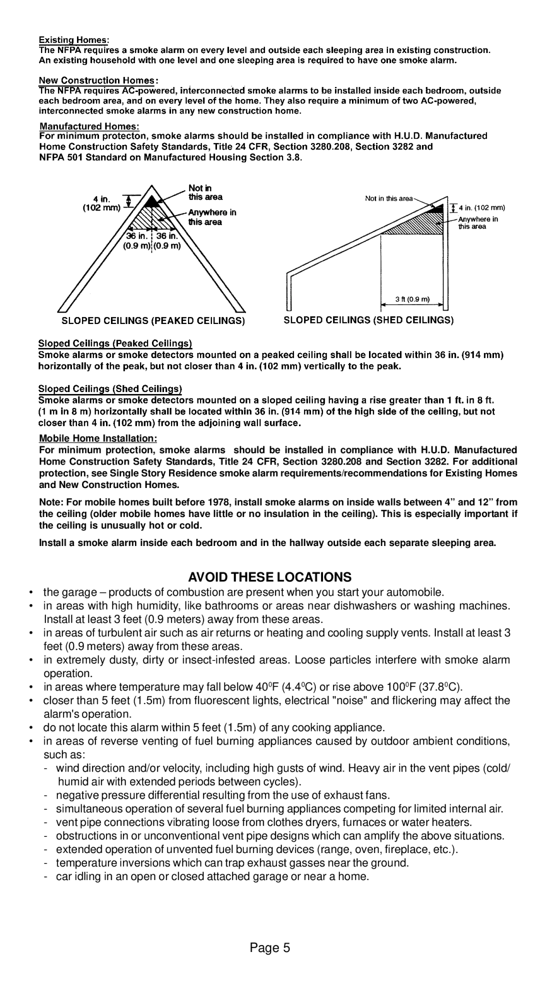 Universal Electronics CD-9775 manual Avoid These Locations 