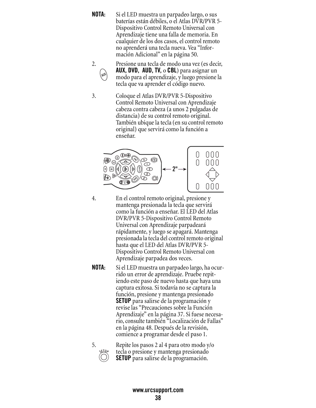 Universal Electronics DVR/PVR 5-Device, M11055BS manual 