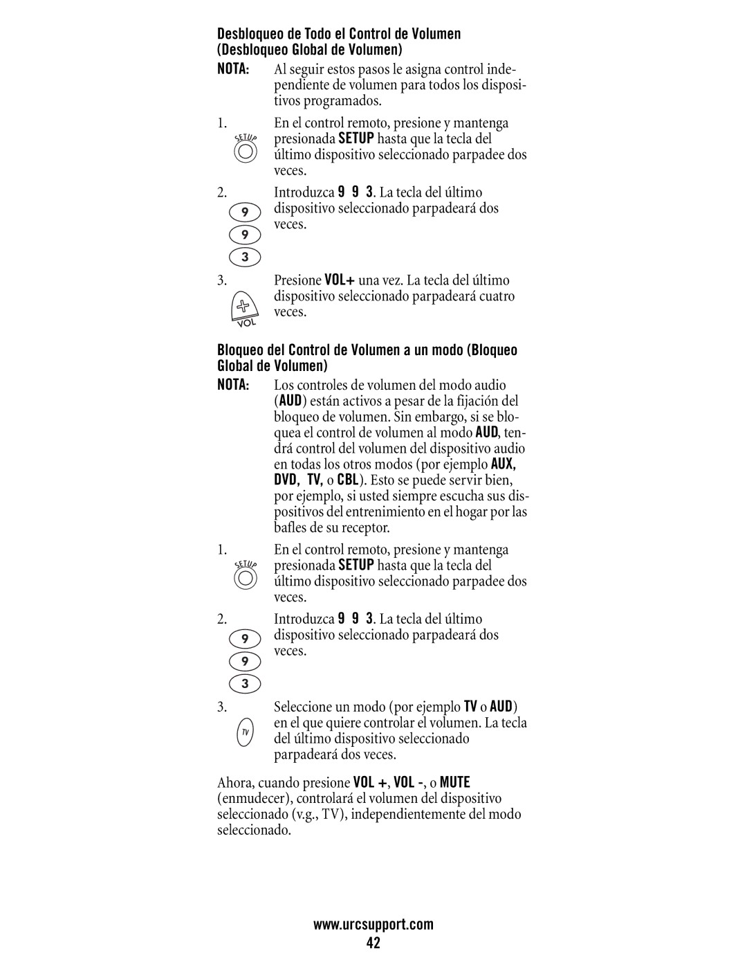 Universal Electronics DVR/PVR 5-Device, M11055BS manual 