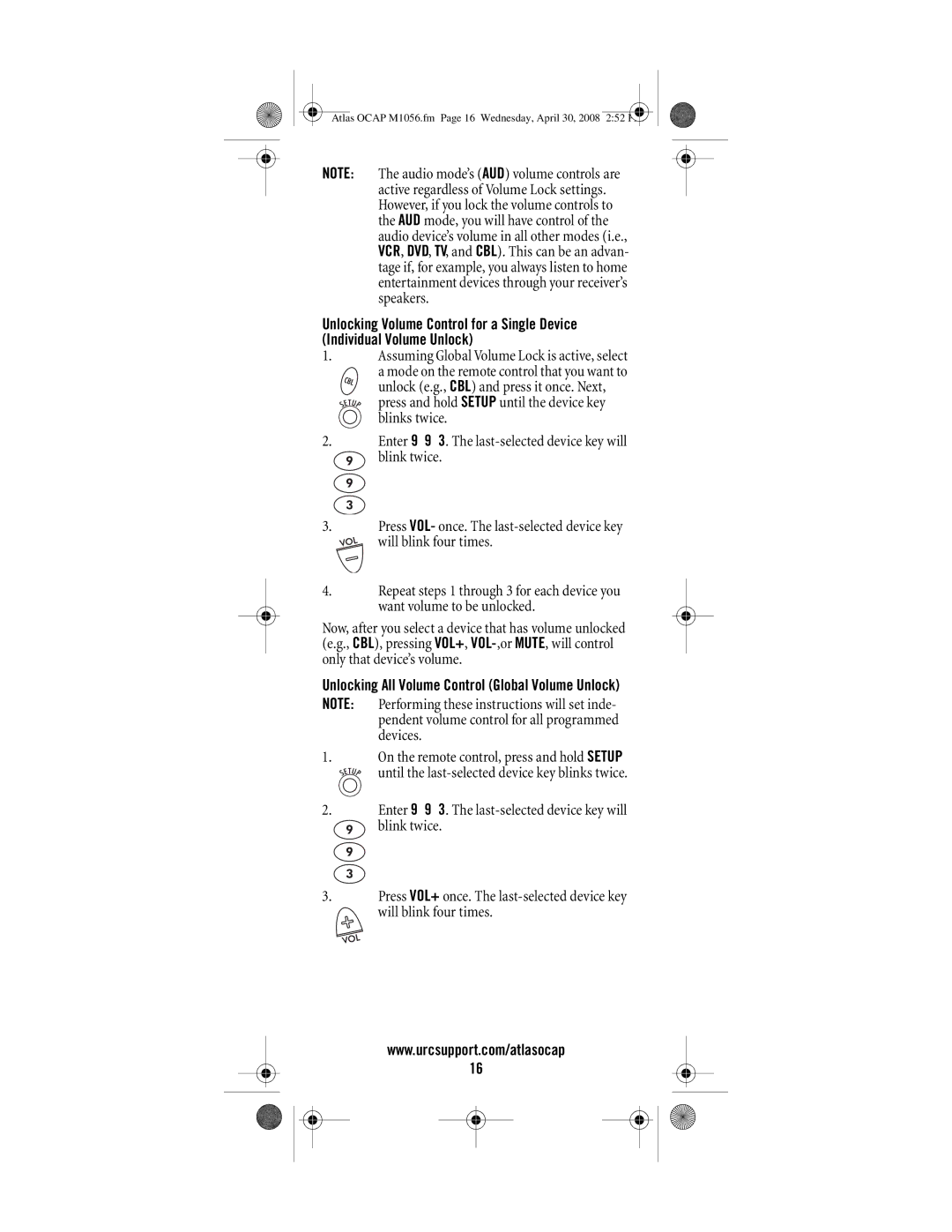 Universal Electronics OCAP 5 manual Blink twice 