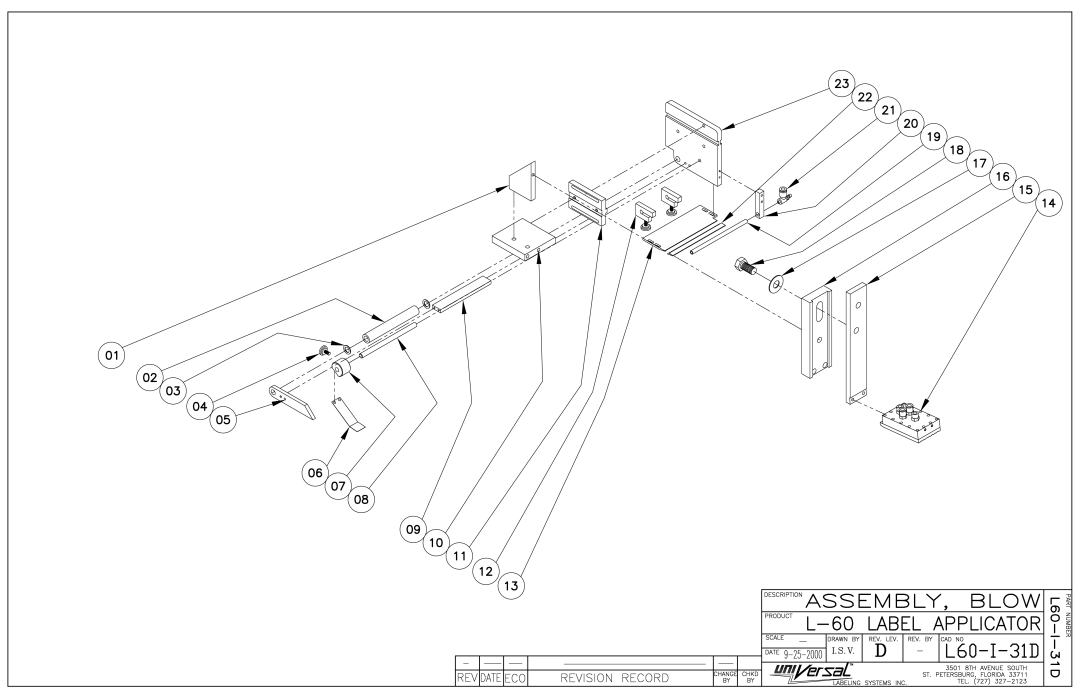 Universal L60 manual 