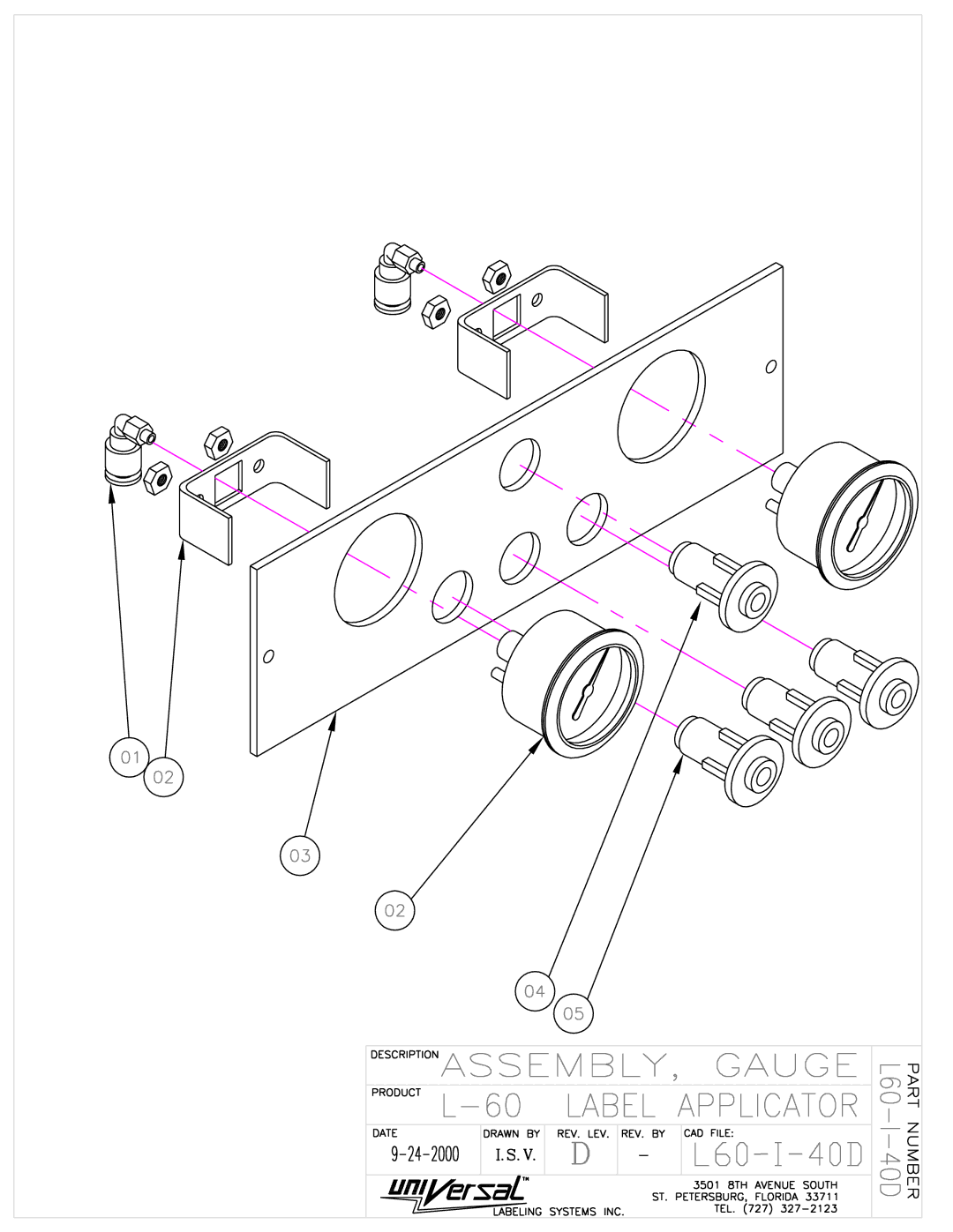 Universal L60 manual 