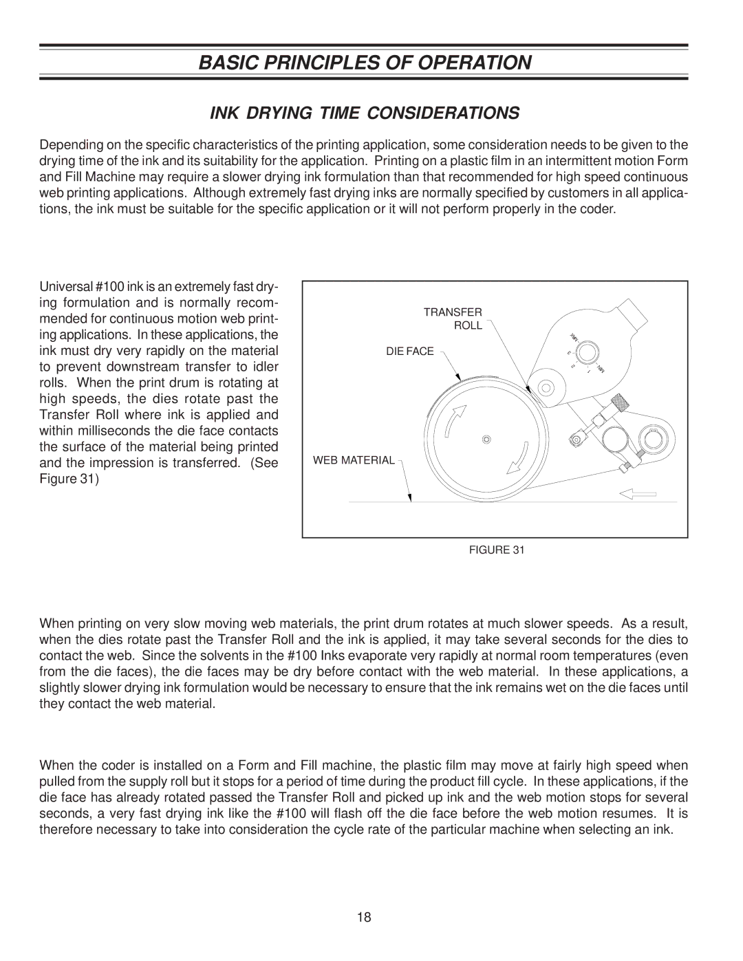 Universal Laser Systems CLP-100NI-NPRT manual INK Drying Time Considerations 