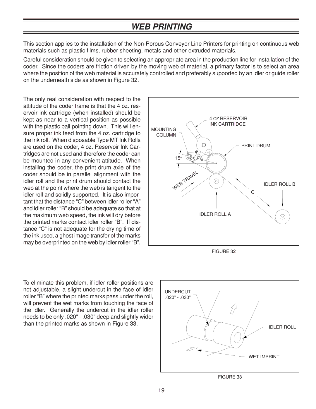 Universal Laser Systems CLP-100NI-NPRT manual WEB Printing 