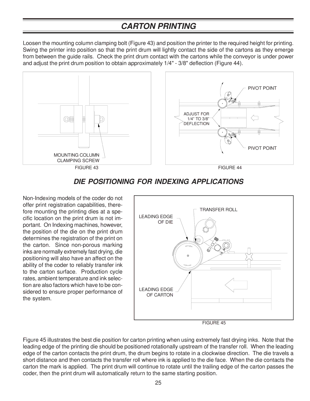 Universal Laser Systems CLP-100NI-NPRT manual DIE Positioning for Indexing Applications 