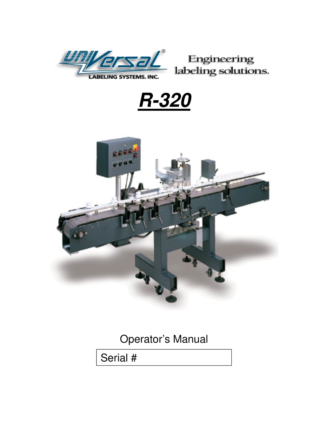 Universal R-320 manual 