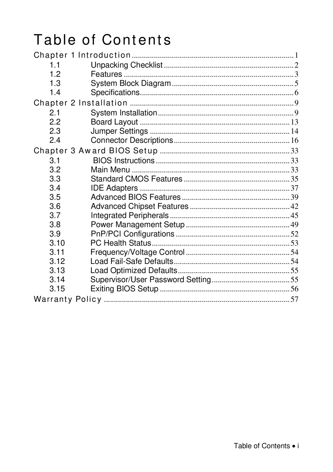 Universal Remote Control M-855 user manual Table of Contents 