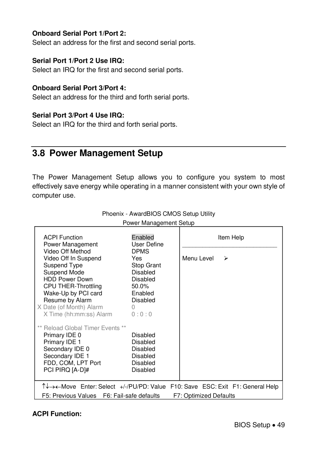 Universal Remote Control M-855 user manual Power Management Setup 