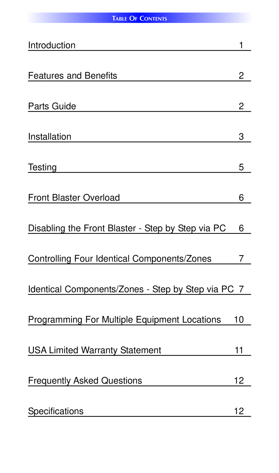 Universal Remote Control MRF-260 installation manual Introduction 
