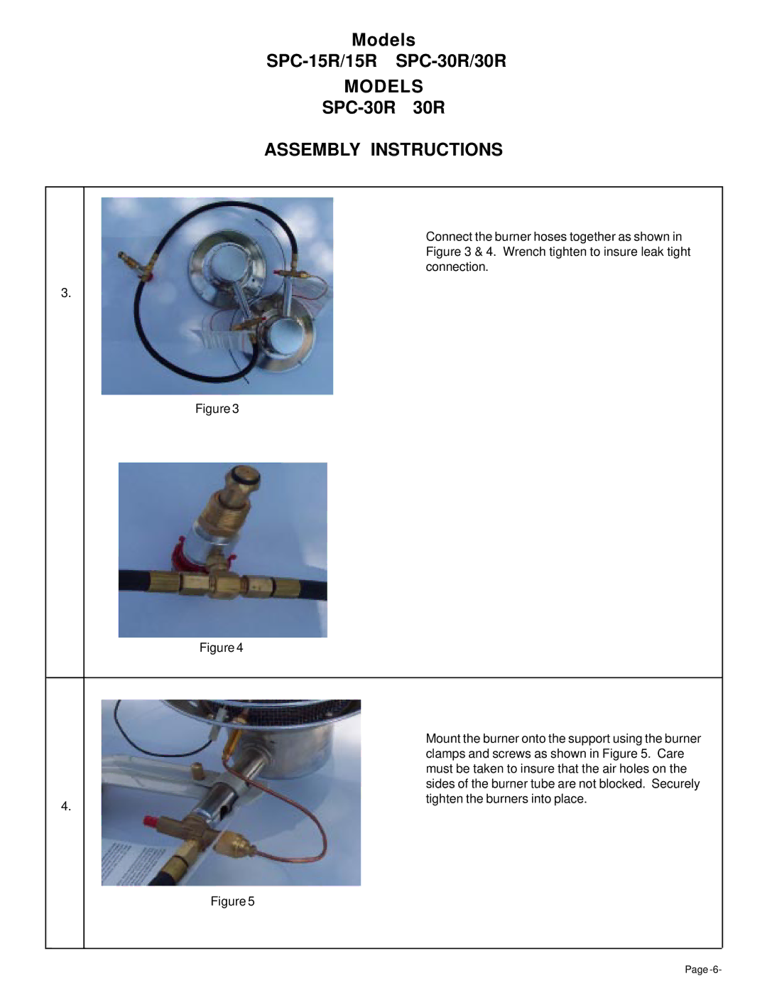 Universal SPC-30R/30R, SPC-15R/15R owner manual Models 