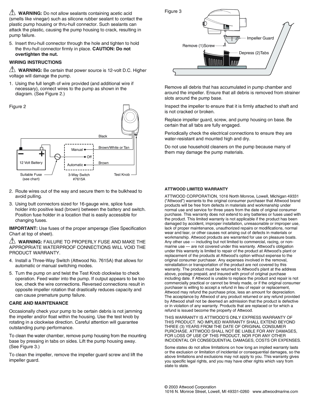 Univex 4505-7, 4505MP1, 4505-1, 69370 installation instructions Wiring Instructions, Care and Maintenance 