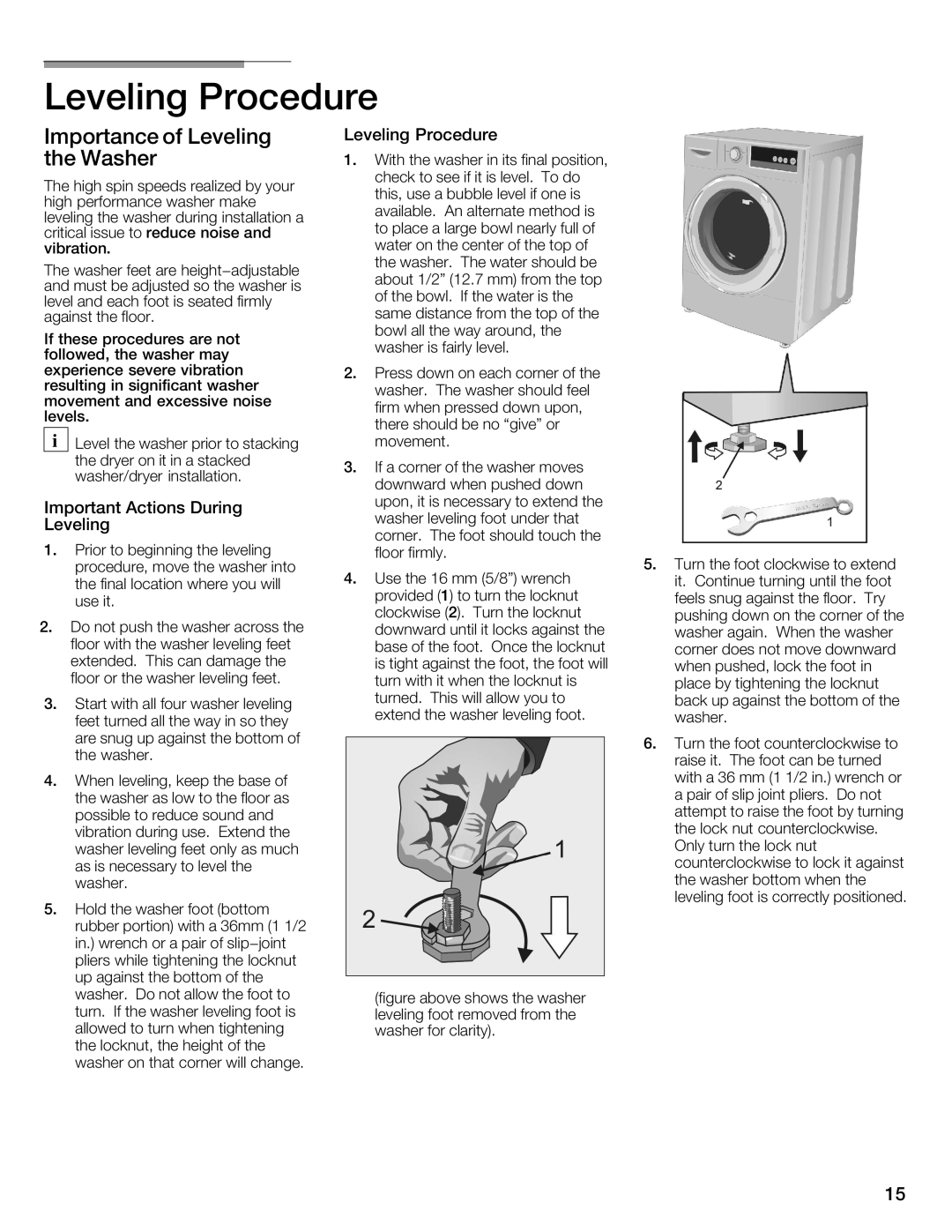 Univex 800 series, WFVC8440UC/19 manual 