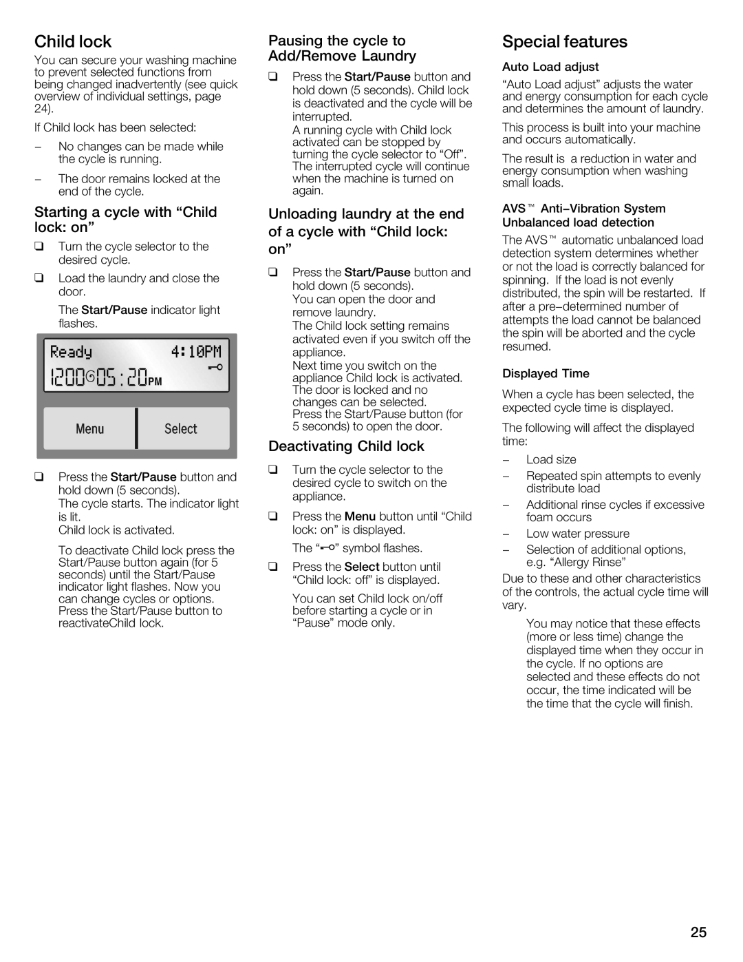 Univex WFVC8440UC/19, 800 series manual 