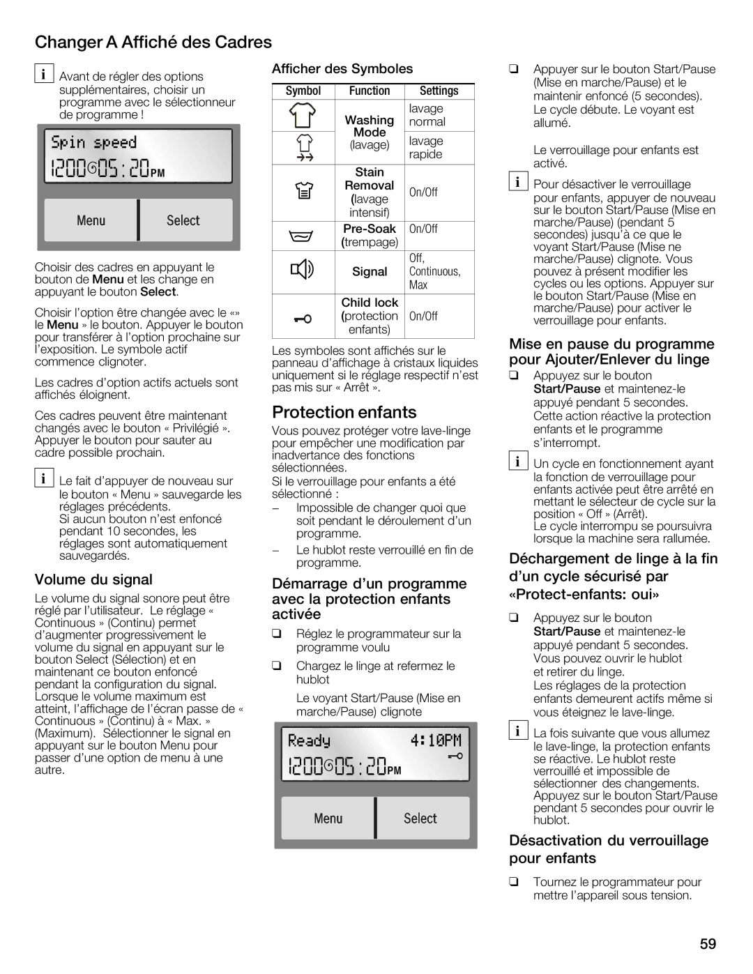 Univex 800 series, WFVC8440UC/19 manual 