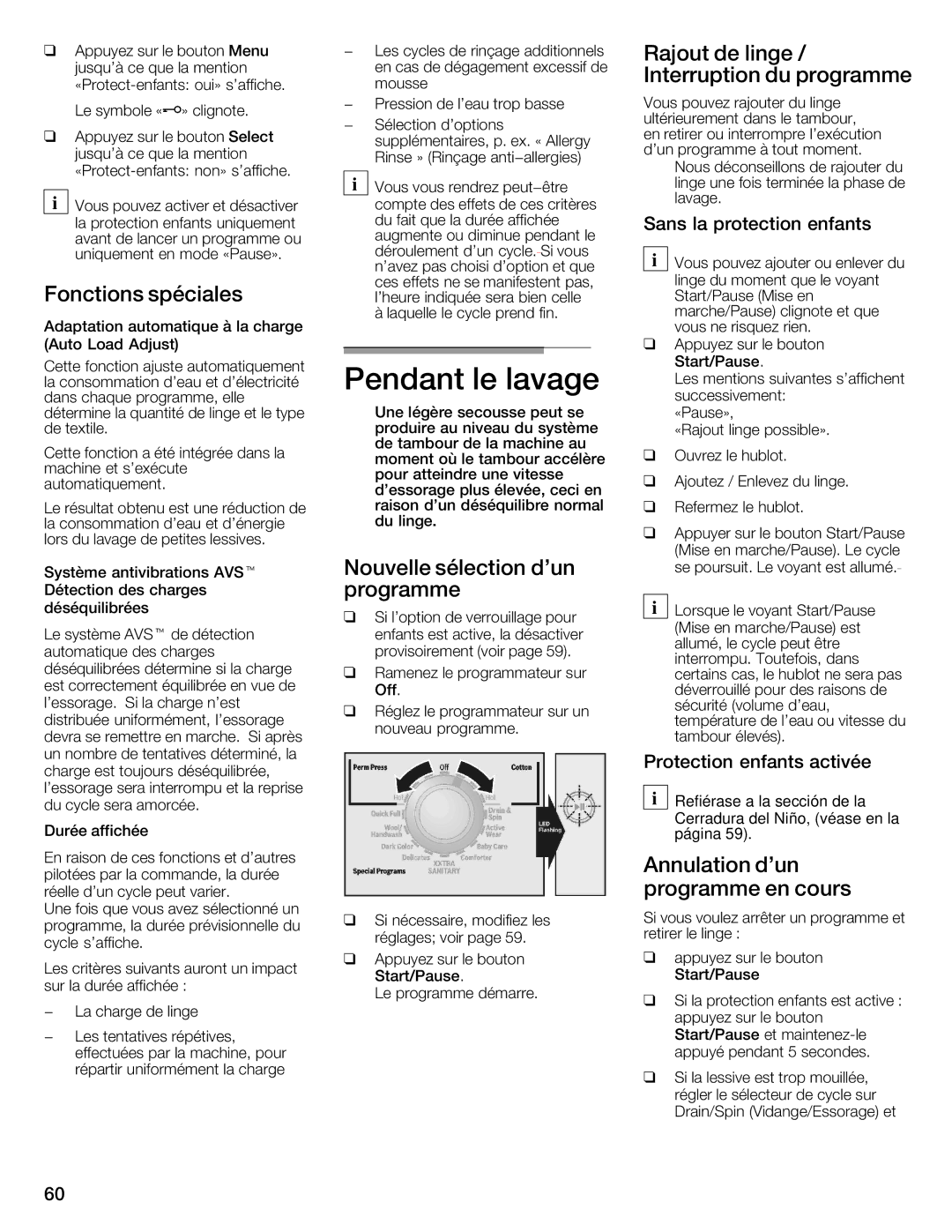 Univex 800 series, WFVC8440UC/19 manual Q q 