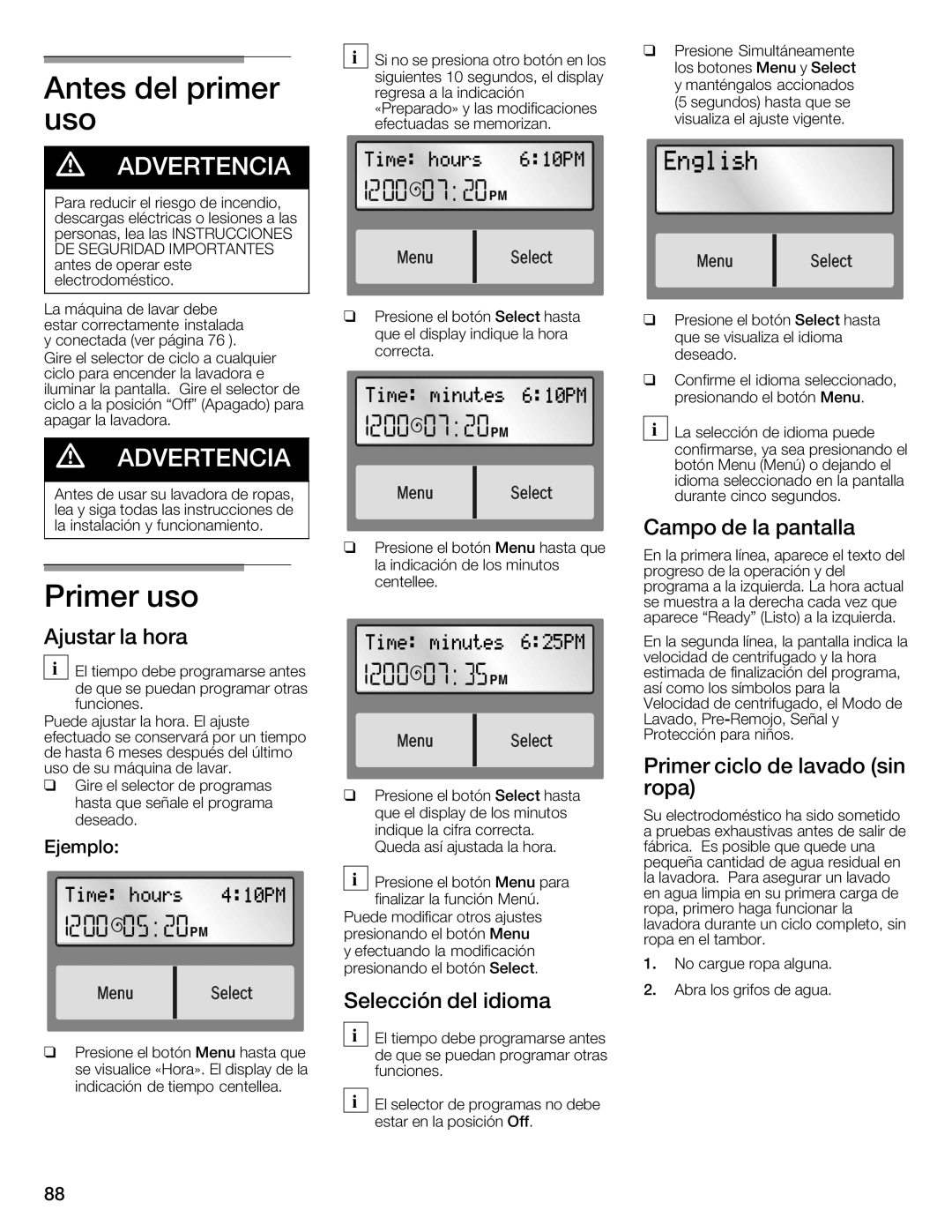 Univex WFVC8440UC/19, 800 series manual 