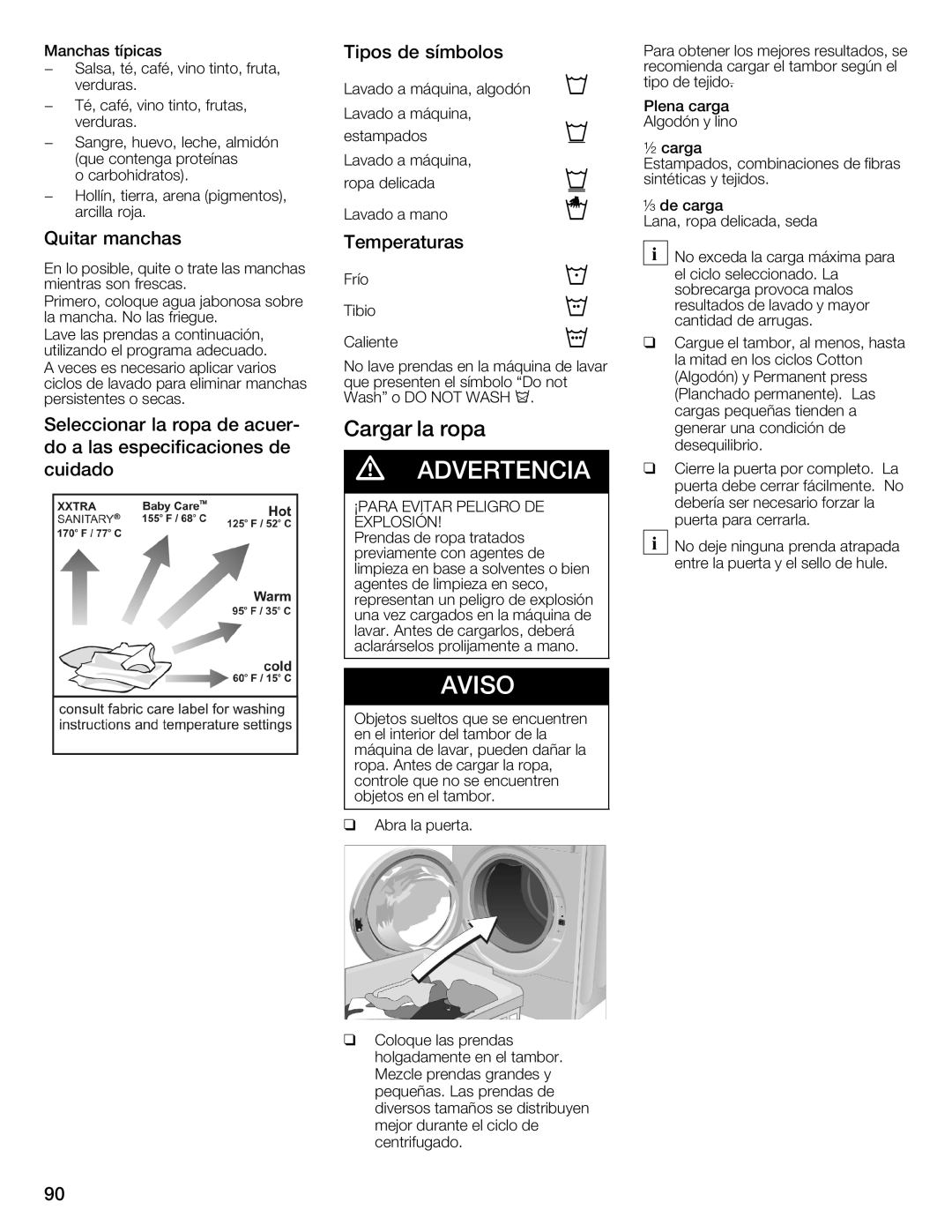 Univex 800 series, WFVC8440UC/19 manual 