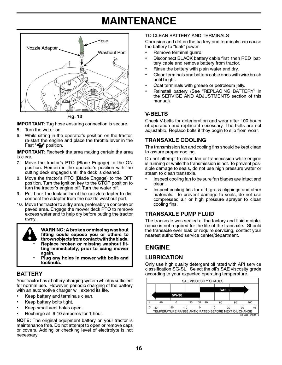 Univex 96043004400, 2348LS owner manual Engine 