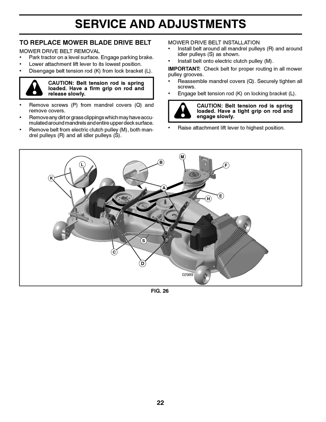 Univex 96043004400, 2348LS To Replace Mower Blade Drive Belt, Mower Drive Belt Removal, Mower Drive Belt Installation 