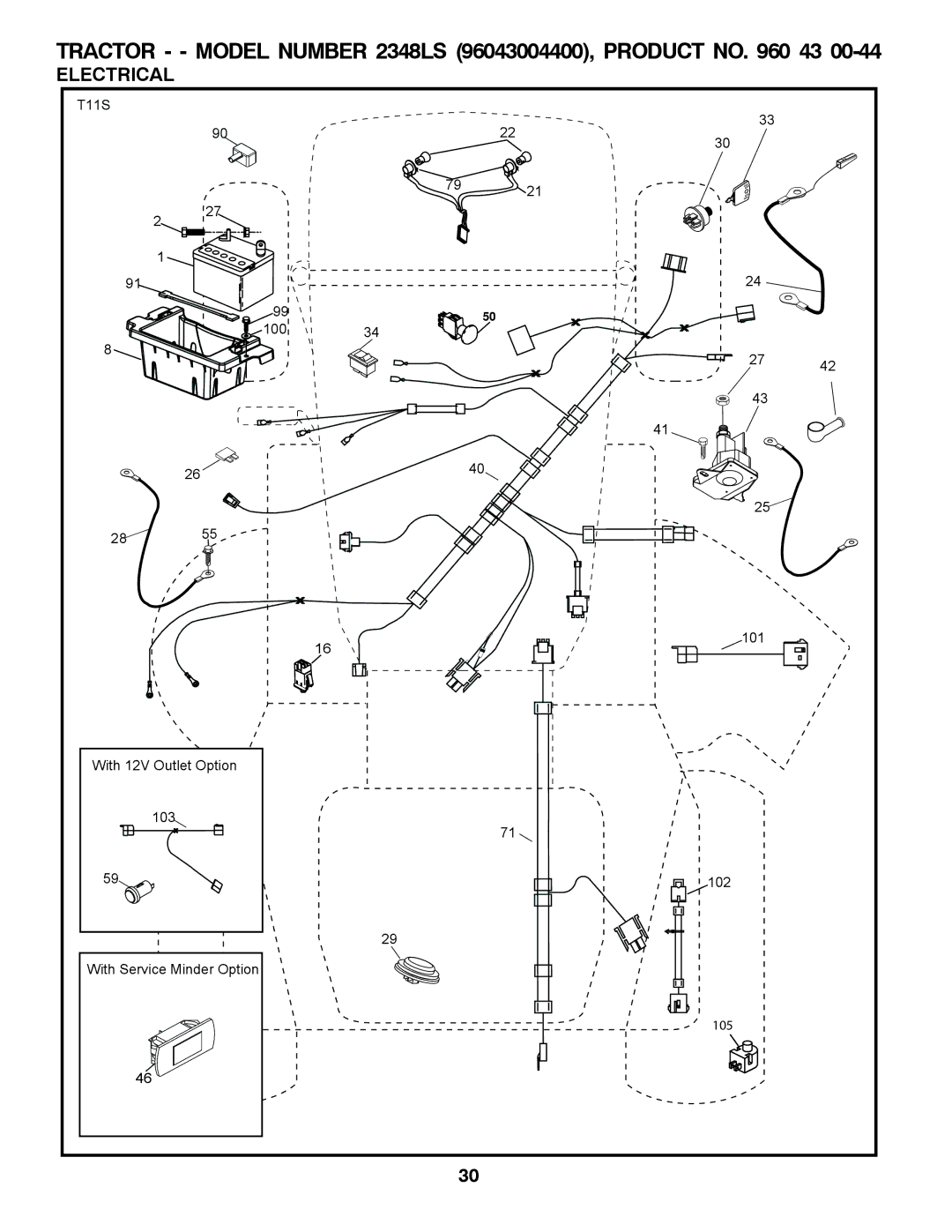 Univex 96043004400, 2348LS owner manual Electrical 