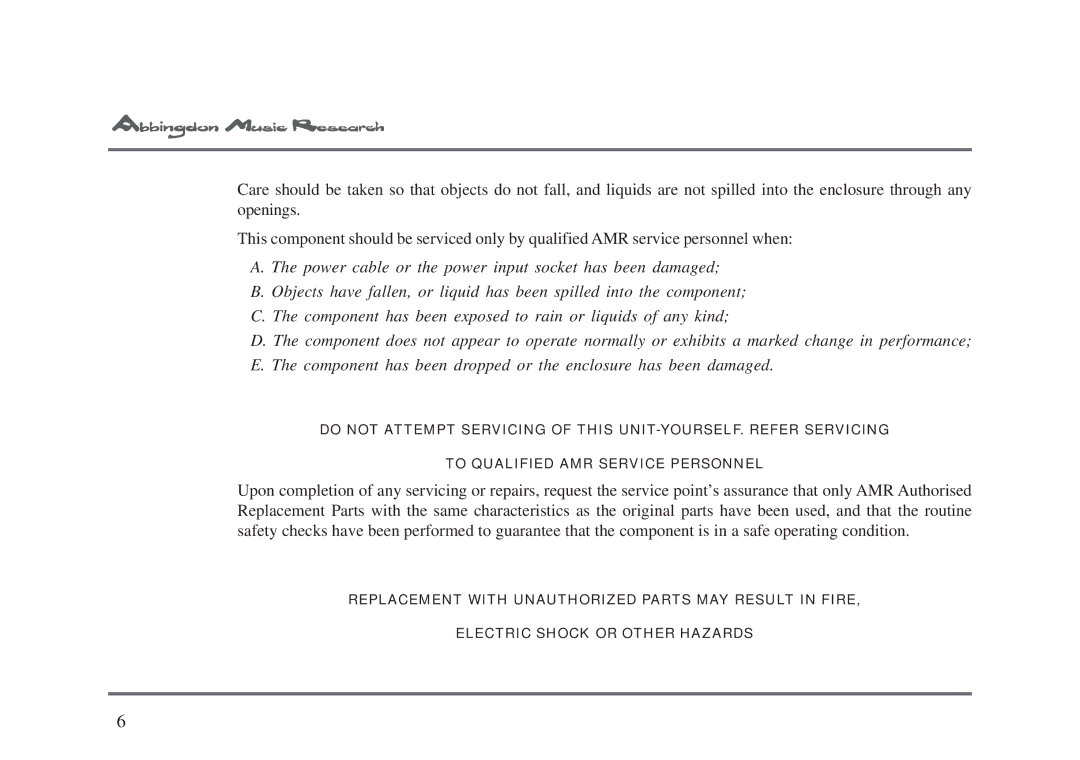 Univex AM-77 owner manual 