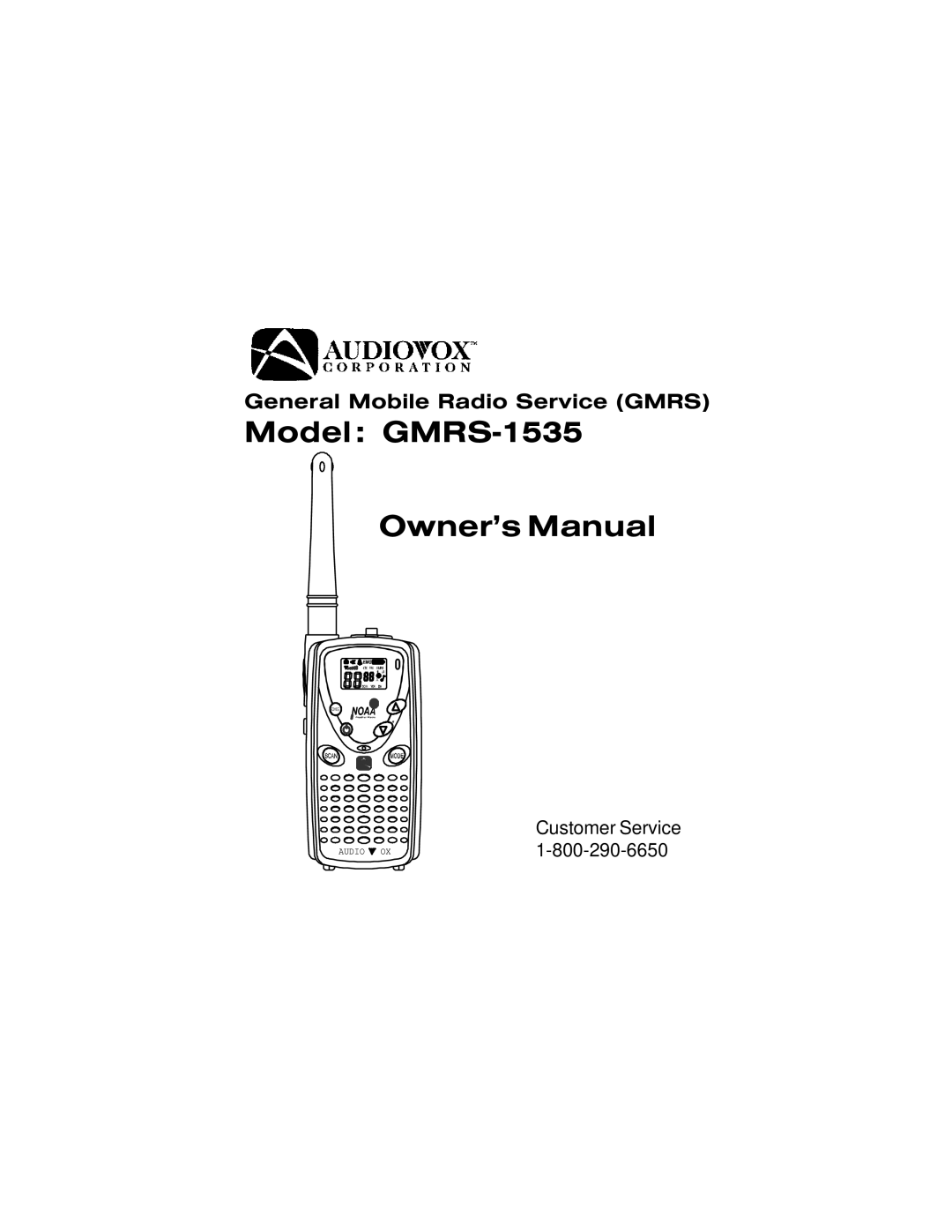 Univex GMRS1535 owner manual Model GMRS-1535 