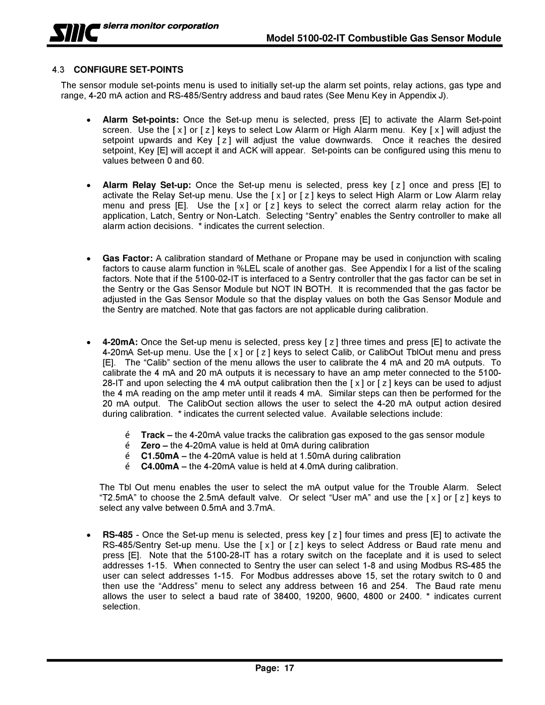 Univex 5100-02-IT, IT Series instruction manual Configure SET-POINTS 